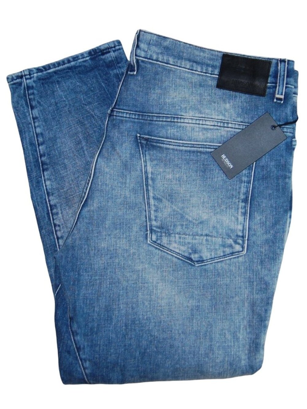 Hudson Los Angeles Coen Slim Denim Blue Jeans Men's 40x30 Button Fly $235